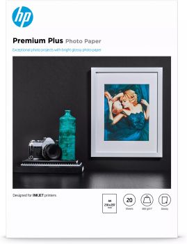 Achat HP original CR672A Premium Plus Glossy Photo Paper CR672A white au meilleur prix