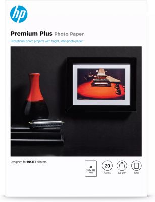 Vente Papier HP original Premium Plus Semi-gloss Photo Paper white 300g/m2 A4 20