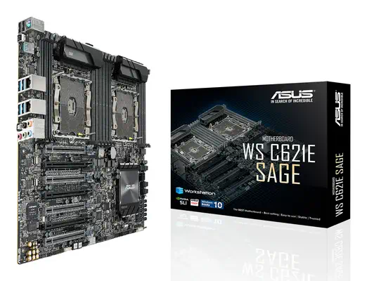 ASUS WS C621E SAGE (BMC) Intel® C621 LGA Asus - visuel 1 - hello RSE - Ports USB 3.1 Gen2 à 10 Gb/s