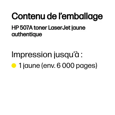HP 507A toner LaserJet jaune authentique - Toner - visuel 3