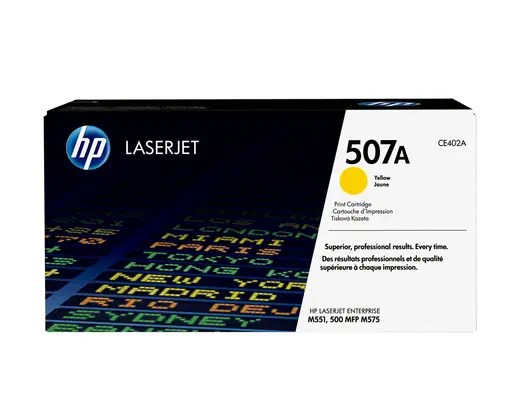 HP 507A toner LaserJet jaune authentique - Toner - visuel 1