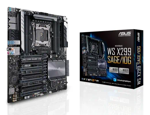 ASUS WS X299 SAGE/10G Intel® X299 LGA 2066 (Socket R4) SSI CEB - Asus - Carte mère - visuel 6