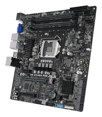 ASUS WS C246M PRO Intel C246 LGA 1151 (Emplacement H4) micro ATX - Asus - Carte mère - visuel 2