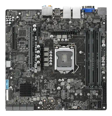 ASUS WS C246M PRO Intel C246 LGA 1151 (Emplacement H4) micro ATX - Asus - Carte mère - visuel 1