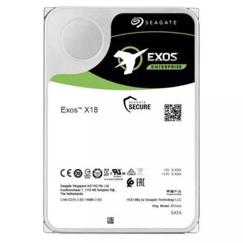 Achat SEAGATE Exos X18 16To HDD SATA 6Gb/s 7200RPM 256Mo cache 3.5p 24x7 - 8719706020541