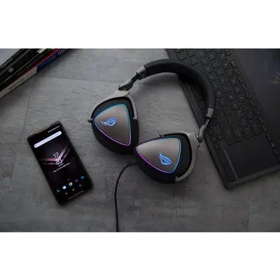 ASUS ROG Delta Casque Avec fil Arceau Jouer Noir - Asus - Casque Micro - visuel 7