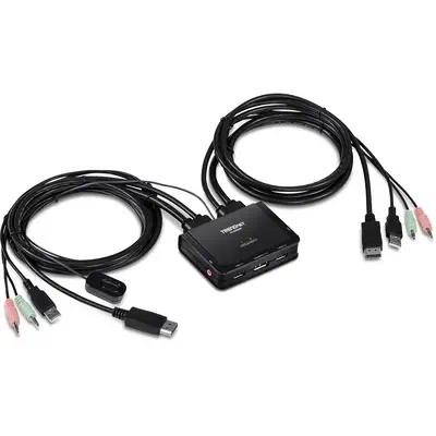 Trendnet TK-220DPI commutateur écran, clavier et souris Noir - Accessoire Réseau - visuel 1