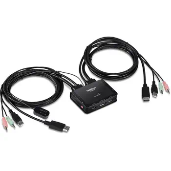 Trendnet TK-220DPI commutateur écran, clavier et souris Noir revendeur officiel
