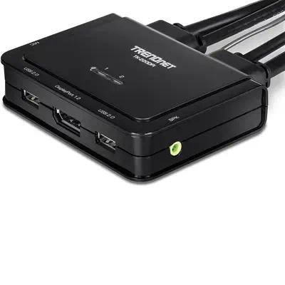 Trendnet TK-220DPI commutateur écran, clavier et souris Noir - Accessoire Réseau - visuel 4