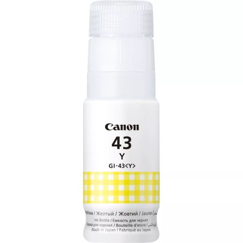 Revendeur officiel Cartouches d'encre CANON GI-43 Y EMB Yellow Ink Bottle