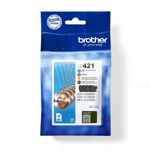 Achat Cartouches d'encre BROTHER 4-pack of Black Cyan Magenta and Yellow 200