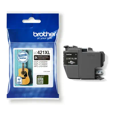 LC421XLBK Cartouche d'encre originale Brother – Noire Brother - visuel 1 - hello RSE - Obtenez des performances d'impression optimales