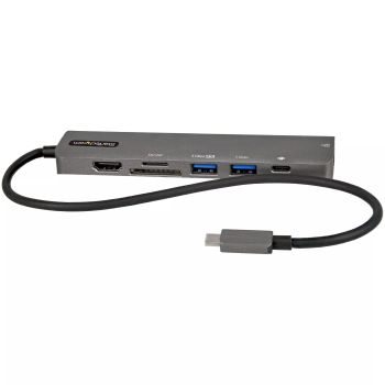 Achat StarTech.com Adaptateur Multiport USB-C - USB Type C vers HDMI 2.0 4K 60Hz, Alimentation 100W Passthrough, SD/MicroSD, Hub 2 Ports USB 3.0 - GbE - Mini Dock USB-C - Câble Intégré 30cm au meilleur prix