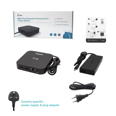 USB-C HDMI DP Docking Station with Power Delivery 100 W + Universal Charger 100 W - I-Tec - Station d'accueil pour portable - visuel 6