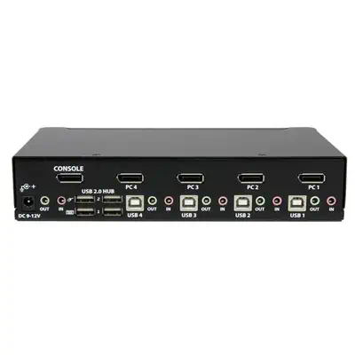 Commutateur KVM DisplayPort USB 4 ports avec audio - StarTech - Switchs et Hubs - visuel 3