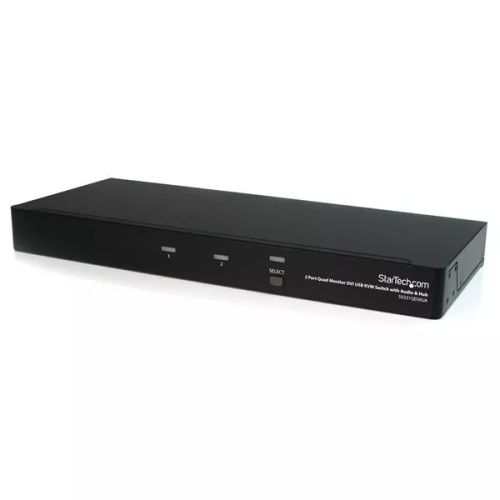 Vente Accessoire Réseau StarTech.com Switch KVM USB 4 Ecrans DVI pour 2 Ordinateurs avec Audio - Commutateur KVM sur hello RSE