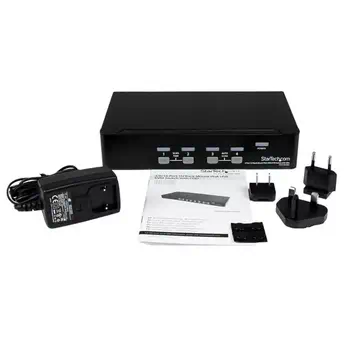Livraison gratuite Commutateur KVM 4 Ports VGA USB, Montage en Rack et OSD - Switch KVM - 1920x1440