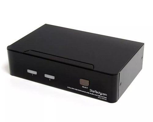Revendeur officiel Switchs et Hubs StarTech.com Commutateur KVM 2 Ports DVI, USB et Audio - Switch KVM - 1920x1200