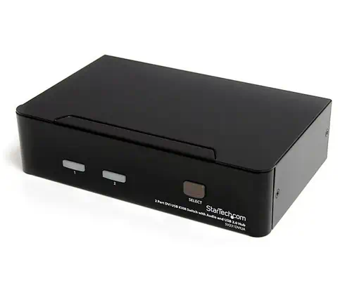 Commutateur KVM 2 Ports DVI, USB et Audio - Switch KVM - 1920x1200 - StarTech - Switchs et Hubs - visuel 1