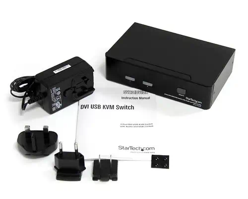 Commutateur KVM 2 Ports DVI, USB et Audio - Switch KVM - 1920x1200 - StarTech - Switchs et Hubs - visuel 2