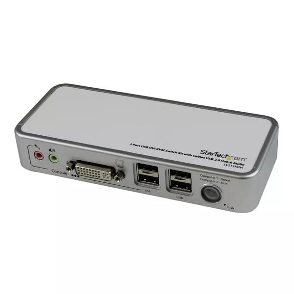 Revendeur officiel Switchs et Hubs StarTech.com Ensemble de commutateur KVM DVI 2 ports