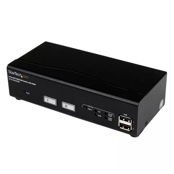 Revendeur officiel Switchs et Hubs StarTech.com Switch KVM USB DVI 2 Ports avec Technologie