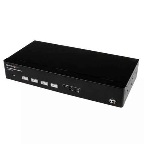 Revendeur officiel Switchs et Hubs StarTech.com Switch KVM USB DVI 4 Ports avec Technologie Commutation Rapide et DDM - Câbles Inclus