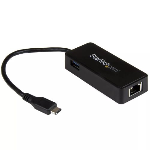 Achat StarTech.com Adaptateur réseau USB-C vers RJ45 Gigabit Ethernet avec port USB supplémentaire - M/F - USB 3.1 Gen 1 (5 Gb/s) sur hello RSE