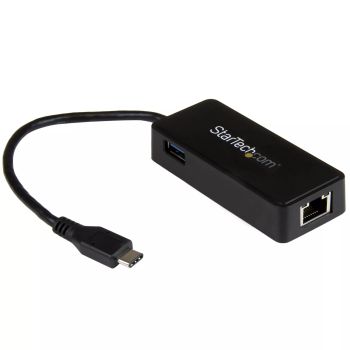 Vente Câble USB StarTech.com Adaptateur réseau USB-C vers RJ45 Gigabit Ethernet avec port USB supplémentaire - M/F - USB 3.1 Gen 1 (5 Gb/s)