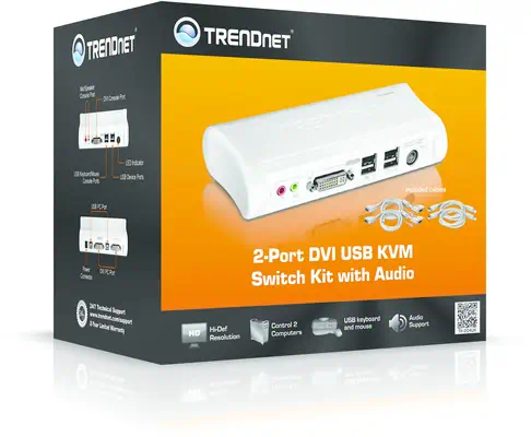 Trendnet TK-204UK commutateur écran, clavier et souris - Accessoire Réseau - visuel 6
