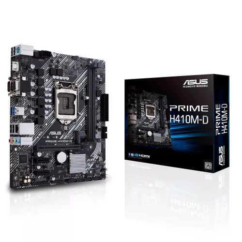 Revendeur officiel Carte mère ASUS PRIME H410M-D Intel Socket LGA1200 mATX DDR4
