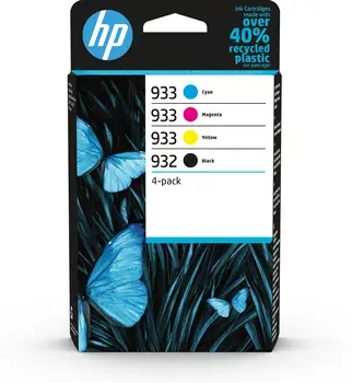 Offre 932 Pack de 4 cartouches d'encre noire/HP 933 Pack de 4 cartouches d'encre cyan/magenta/jaune authen