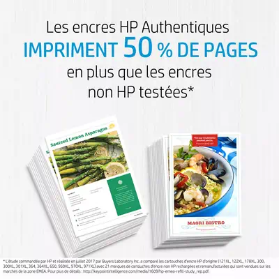 Pack de 4 cartouches d'encre HP 903 Cyan, Magenta, Jaune et Noir