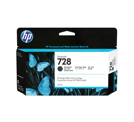 Cartouche d'encre noire mate HP DesignJet 728, 130 ml - Cartouches d'encre - visuel 1