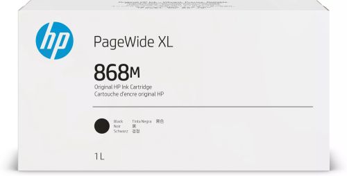 Revendeur officiel Cartouches d'encre Cartouche d’encre HP 868M PageWide XL, noir, 1 litre