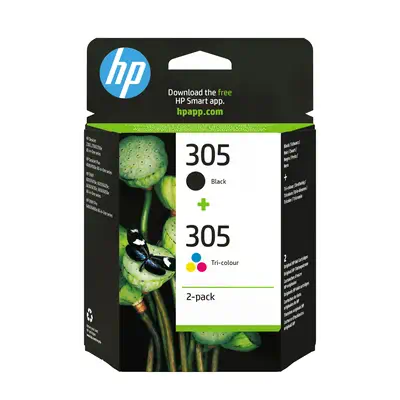 Pack de 2 cartouches d'encre authentiques HP 305 3 couleurs / noir - Cartouches d'encre - visuel 3