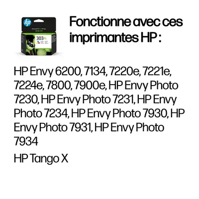 Cartouche d’encre trois couleurs HP 303XL grande capacité authentique - Cartouches d'encre - visuel 2