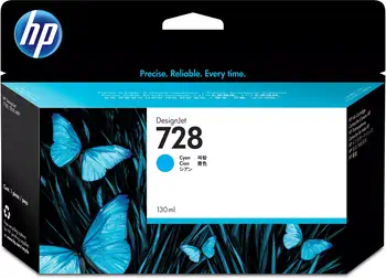 HP 728 cartouche d'encre DesignJet cyan 130 ml offre