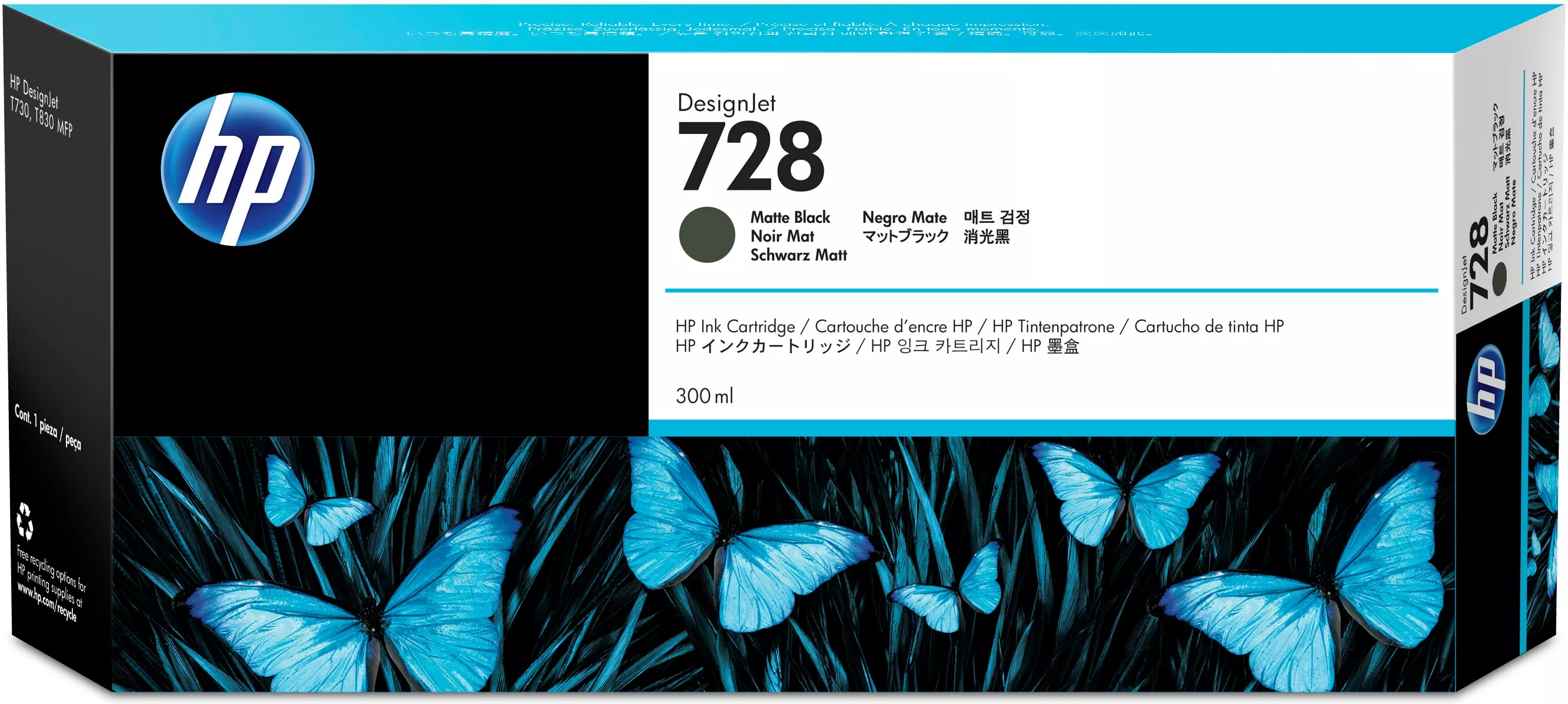Vente HP 728 original 300-ml Matte Black Ink cartridge HP au meilleur prix - visuel 2