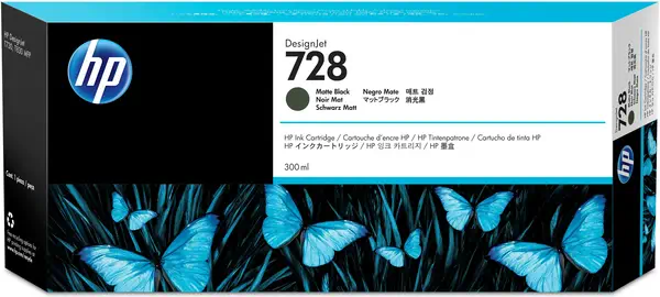 HP 728 cartouche d'encre DesignJet noire mate 300 ml - Autres consommables - visuel 2
