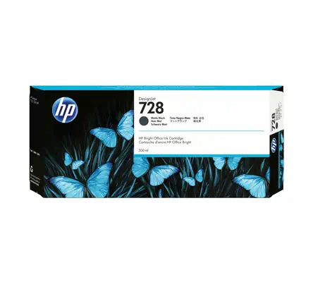 HP 728 cartouche d'encre DesignJet noire mate 300 ml - Autres consommables - visuel 1