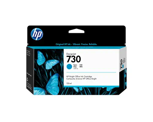 Cartouche d’encre HP 730 DesignJet cyan, 130 ml - Cartouches d'encre - visuel 1