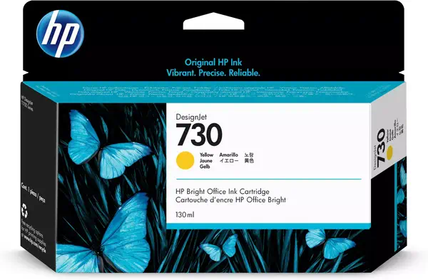 Cartouche d’encre HP 730 DesignJet jaune, 130 ml - Cartouches d'encre - visuel 2