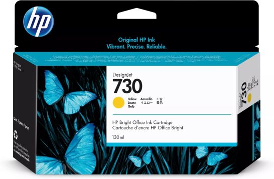 Vente HP 730 130 ml Yellow Ink Cartridge HP au meilleur prix - visuel 2