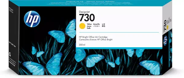 Cartouche d’encre HP 730 DesignJet jaune, 300 ml - Cartouches d'encre - visuel 1
