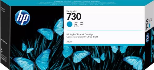 Revendeur officiel HP 730 300 ml Cyan Ink Cartridge