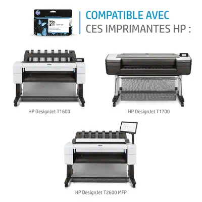Cartouche d’encre HP 730 DesignJet gris, 300 ml - Cartouches d'encre - visuel 4