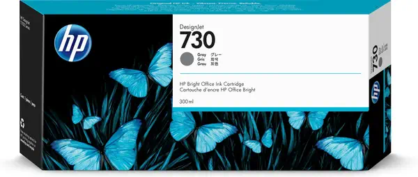 Cartouche d’encre HP 730 DesignJet gris, 300 ml - Cartouches d'encre - visuel 2