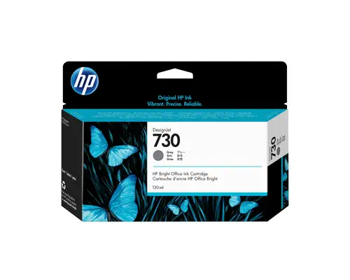 Cartouche d’encre HP 730 DesignJet gris, 130 ml - Cartouches d'encre - visuel 1