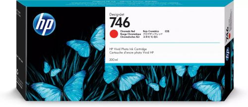 Revendeur officiel HP 746 300-ml Chromatic Red Ink Cartridge